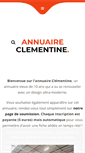 Mobile Screenshot of annuaire-clementine.com