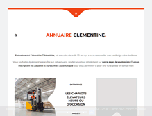 Tablet Screenshot of annuaire-clementine.com